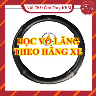 Bọc vô lăng carbon có logo theo hãng xe - có video thực tế