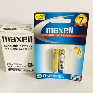 Pin đũa Alkaline maxell hộp 10 đôi- pin aaa maxell Alkaline