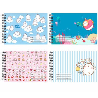 Vở vẽ molang lò xo A5 VV5I25 20 tờ peko pucca molang conan KAWS hoạt hình cute dễ thương