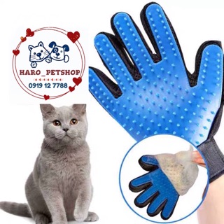 GĂNG TAY CHẢI LÔNG RỤNG CHO CHÓ MÈO - GĂNG TAY CHẢI LÔNG CHO THÚ CƯNG