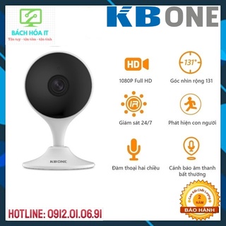 Camera WIFI trong nhà KBONE H21W, cố định góc rộng, bảo hành 24 tháng