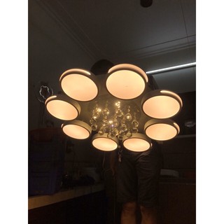 Đèn ốp trần led trang trí phòng khách A4 kiểu mẫu hiện đại,ánh sáng led 3 chế độ