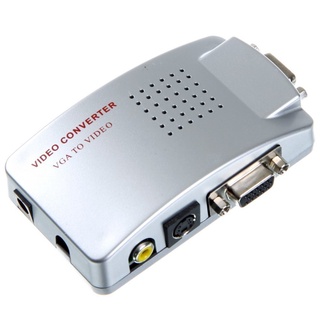 Hộp chuyển đổi tín hiệu từ VGA sang SVIDEO - AV (Trắng) - DC301