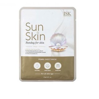 Hàng Chính Hãng- Đắp Mặt Nạ Ngọc Trai Trắng Da, Dưỡng Ẩm Cao Cấp BEAUSKIN ISK ISK SUNSKIN PEARL SHEET MASK Hàn 23g/ Cái