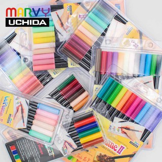 BỘ BÚT BRUSH MARKER MARVY UCHIDA LE PLUME II (MÀU PASTEL, MÀU CLASSIC)