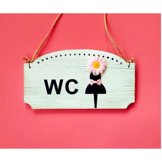 Bảng treo WC nam nữ có hình dễ thương