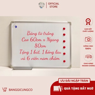 Bảng Từ Trắng Viết Bút Lông, KT: 60x 80cm, Bảng Viết Bút Chuẩn Hàn Quốc, Ảnh Thật - Freeship trong nội thành Hà Nội