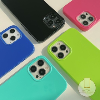 Ốp Điện Thoại TPU Mềm Màu Trơn Phát Quang Cho IPhone 11 XR 7 8 Plus 14 Plus 14 13 12 11 Pro Max