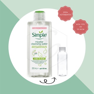 Nước Tẩy trang Simple Micellar cleasing Water - 200ml