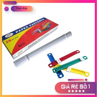 [CHẤT] 01 hộp Nẹp giấy Acco nhựa paper fastener 50 cái/hộp