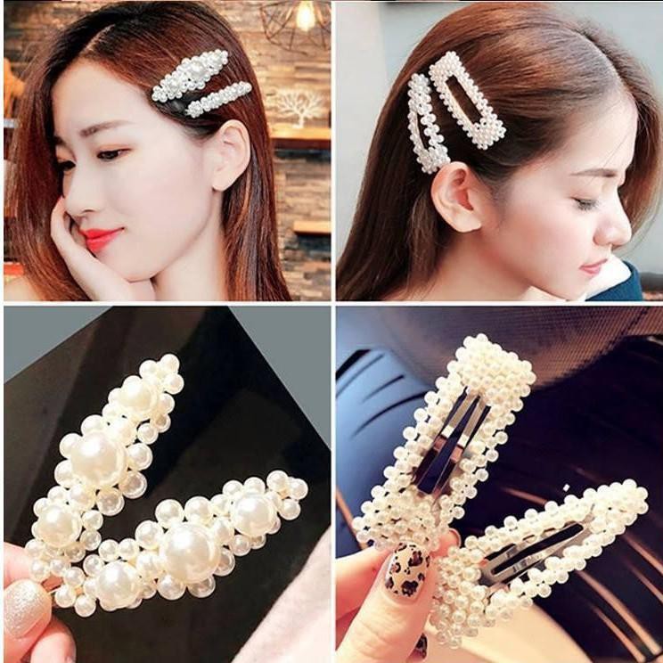 SÉT 4 CẶP TÓC NGỌC TRAI CAO CẤP (HOT TREND 2019)