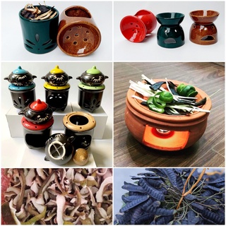 Bếp Đốt Xông Bồ Kết, Chanh, Sả, Bưởi Thanh Lọc Không Khí Đuổi Côn Trùng (bảo hành bể vỡ)