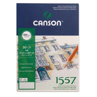 Tập kí họa Canson 1557 30 tờ 180 gsm gáy keo