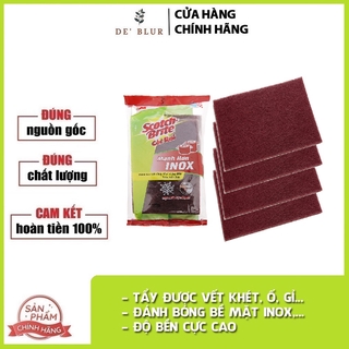 Cước cọ rửa Mạnh hơn inox - 7447 Scotch Brite 3M - Chữ nhật 10x15cm
