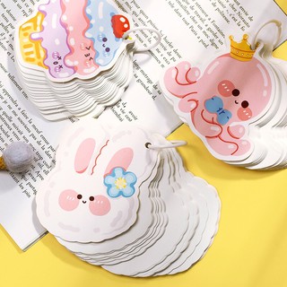 [Mã LIFEB04ALL giảm 10% tối đa 15K đơn 0Đ] tập 100 tờ flash card học từ vựng siêu đáng yêu