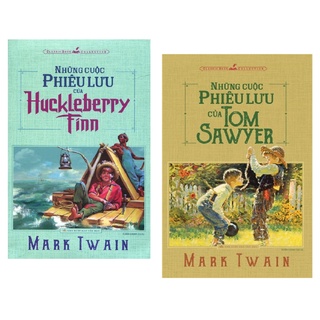 Sách : Combo 2 cuốn ( Những Cuộc Phiêu Lưu Của Huckleberry Finn +Những Cuộc Phiêu Lưu Của Tom Sawyer)