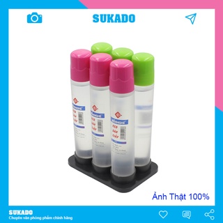 Hồ nước dán giấy Bến Nghé [Lốc 6 chai] Có đồ gạt keo dán SUKADO