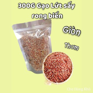 300g Gạo lứt sấy Rong biển giòn ngon đóng túi zip