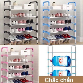 Kệ Giày Dép 5 Tằng Khung Inox Lắp Ghép-THANH LÝ RẺ GIẬT MÌNH (HOT)