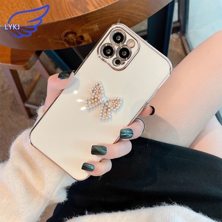 Ốp điện thoại hình nơ đính ngọc trai cao cấp thích hợp cho Iphone 12 11Promax Mini X Xs Max Xr 7 8Plus 6 6s Plus Se2020