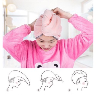 Mũ tắm chùm đầu- làm khô tóc, gọn tóc-Cực rẻ