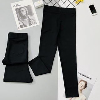 Quần Leggings Hàn Nữ Túi Sau Chất Umi dày đẹp co dãn nhẹ, không bai nhão xù lông Hàng Loại 1