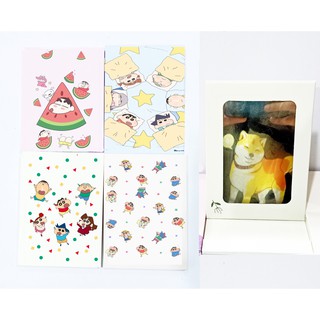 Gương gập mini shin GGN16 gương cậu bé bút chì dễ thương size nhỏ gương giấy hoạt hình cute dễ thương
