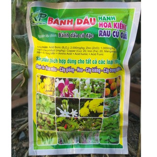 Phân Bánh Dầu - Bánh Dầu Cô Đặc Chuyên Dùng Cho Hoa Kiểng (200g)