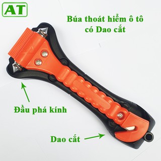Búa Thoát Hiểm Ô Tô Xe Hơi Phá Kính Và Cắt Dây Đai An Toàn