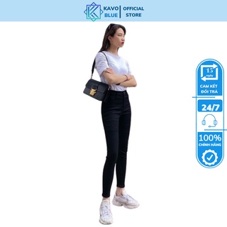 Quần Bò Nữ Dáng Ôm KAVO BLUE Co Giãn 4 Chiều Cao Cấp 505