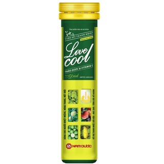 ✅ Viên sủi thanh nhiệt giải độc Live Cool vị dưa gang (tuýp 16 viên)