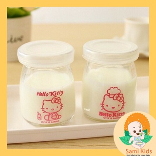 Hũ thủy tinh làm sữa chua, hủ hấp flan, đựng yến, mứt, mật ong cho bé ăn dặm SAMI KIDS