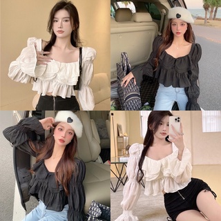 ÁO CỔ U TẦNG BÈO