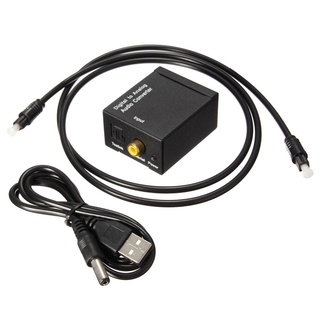 Bộ chuyển đổi tín hiệu âm thanh quang học Optical tặng kèm nguồn và dây quang 1m