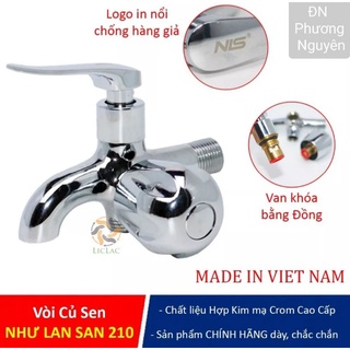 Vòi củ sen nhà tắm cao cấp thương hiệu NLS xi bóng, bảo hành 1 năm