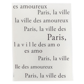 Bìa 20 Lá Double A Kiểu Paris CH17512-EN - Chữ Đen