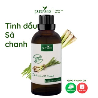 Tinh dầu sả chanh Purevess giúp thơm phòng, thư giãn và đuổi muỗi 100ml