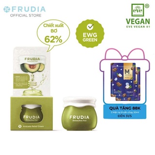 [Tặng 88k]Kem Dưỡng Ẩm Hỗ Trợ Da Chiết Xuất Trái Bơ Frudia Avocado Relief Cream 10g