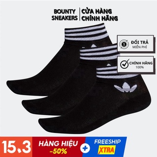 Tất Thể Thao  Trefoil Ankle EE1151 "Core Black" - Hàng Chính Hãng - Bounty Sneakers