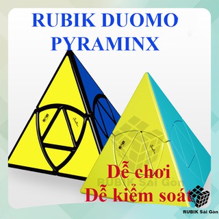 Rubik Biến Thể Tam Giác Duomo Pyraminx Mastermorphix Cube Rubic QiYi Kim Tự Tháp Đẹp Xoay Trơn Mượt Cực Khó