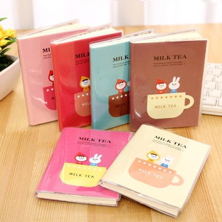 Sổ tay A7(9 x 12cm) Milk Tea,sổ ghi chép giấy đẹp dày 200trang