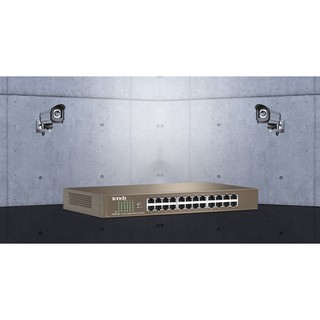 Switch chia mạng 24 cổng Tenda TEG 1024D màu đồng , TEG 1024G màu xanh , 16 cổng TEG 1016G màu xanh tốc độ Gigabite