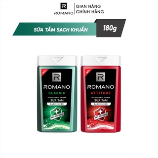 Sữa tắm / gội sạch khuẩn Romano 180g Attitude/ Classic/ Gentle