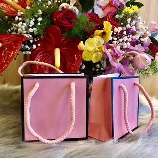 20 túi đựng son đựng mỹ phẩm size 10x10x5cm MÀU HỒNG MẪU 16