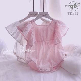 Quần Áo Trẻ Em, Bodysuit Bé Gái QUỲNH BOUTIQUE Body Cánh Tiên