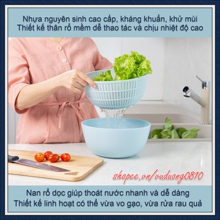 Bộ thau rổ đa năng inochi 23cm
