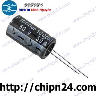 [3 CON] Tụ hóa 1000uF 50V đen 13x25mm