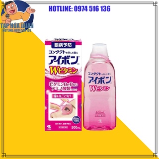 Nước Rửa Mắt Eyebon W Vitamin Kobayashi Premium 500 ml Nhật Bản