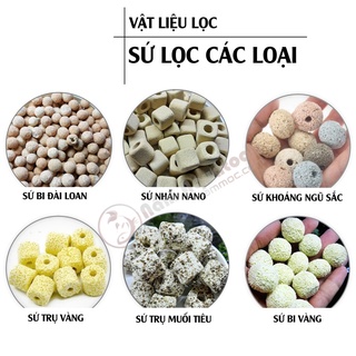 [100gr] Sứ Lọc Nước Các Loại - Vật liệu lọc cho bể cá cảnh, thuỷ sinh