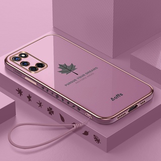 QIANZI Ốp Lưng mềm chống sốc hình lá phong thích hợp cho OPPO A74 (4G) OPPO A92 A52 OPPO A93 A94 OPPO A95 (4G) A16K A16E